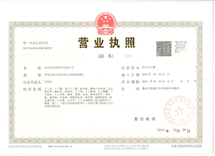 山东恒阳新材料有限公司